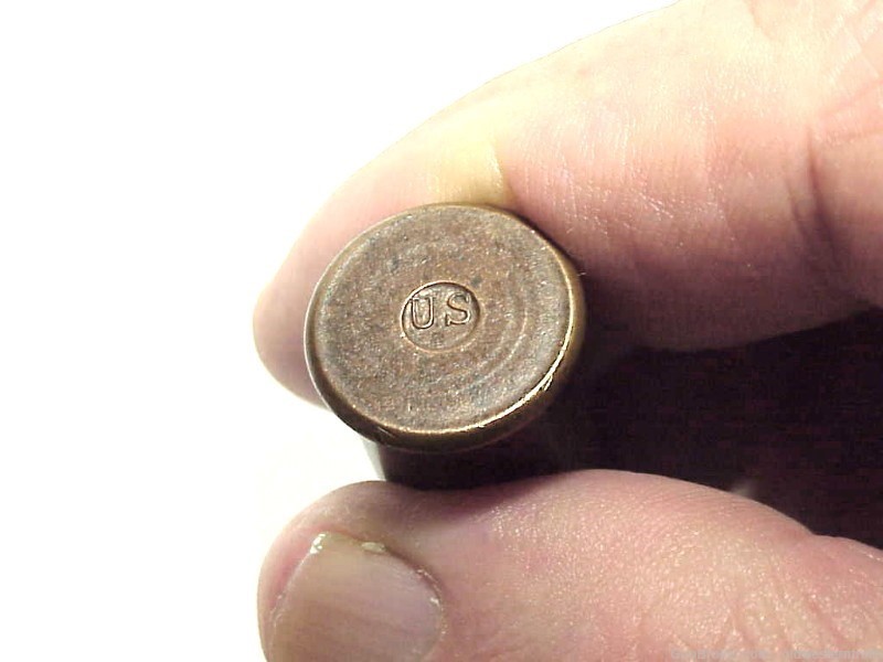 .56-50 Spencer Conical Bullet with raised U.S.-img-1