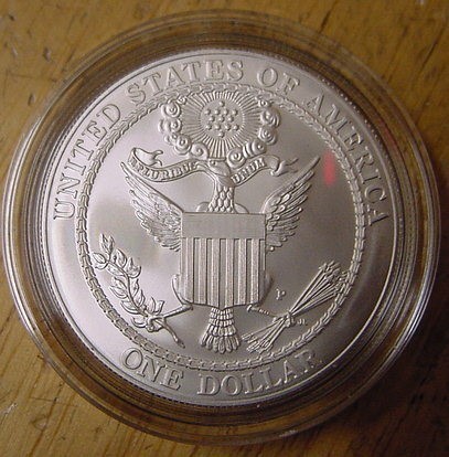 2008 Bald Eagle Mint  Silver Dollar-img-2