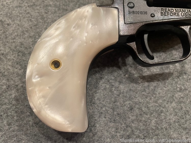 Heritage Rough Rider .22LR/WMR 3.5 Inch 6-Rds White Pearl Revolver EXC-img-10