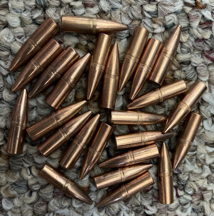 .224" 52 gr Flat Base bullets, Zinc Core bullets, 1775 qty-img-0