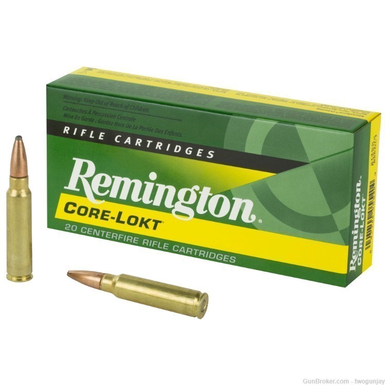 100 Rounds Remington Core-Lokt .300 Savage Ammo 150 Grain PSP ! 21465-img-0