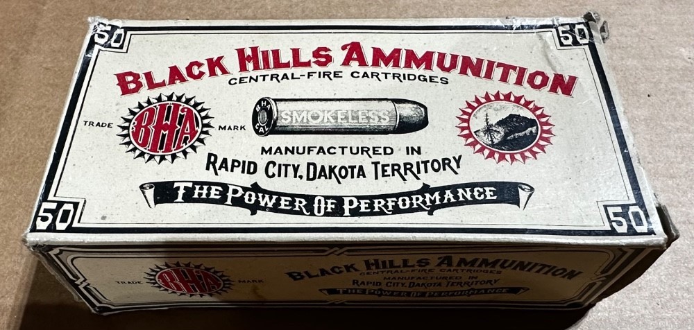 50 rounds of Black Hills Ammunition 44 Colt 230 grain FPL brass cased ammo-img-0