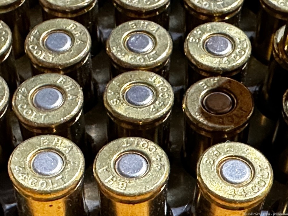 50 rounds of Black Hills Ammunition 44 Colt 230 grain FPL brass cased ammo-img-5