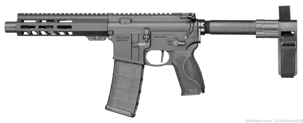 Smith & Wesson M&P15 Pistol - 5.56 NATO - 7.5" Barrel - WITH Brace - M-LOK -img-0