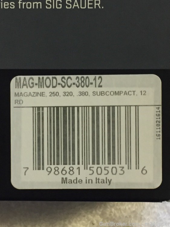 SIG SAUER P250 P320 Subcompact  12RD 380ACP MAGAZINE-img-3