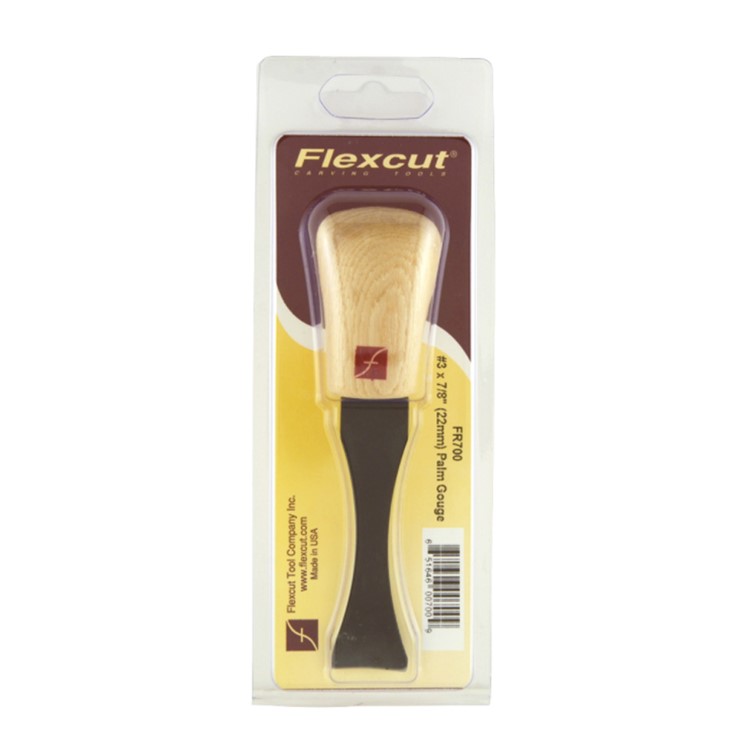 FLEXCUT #3 X 7/8in Palm Tool Sweep Gouge (FR700)-img-3