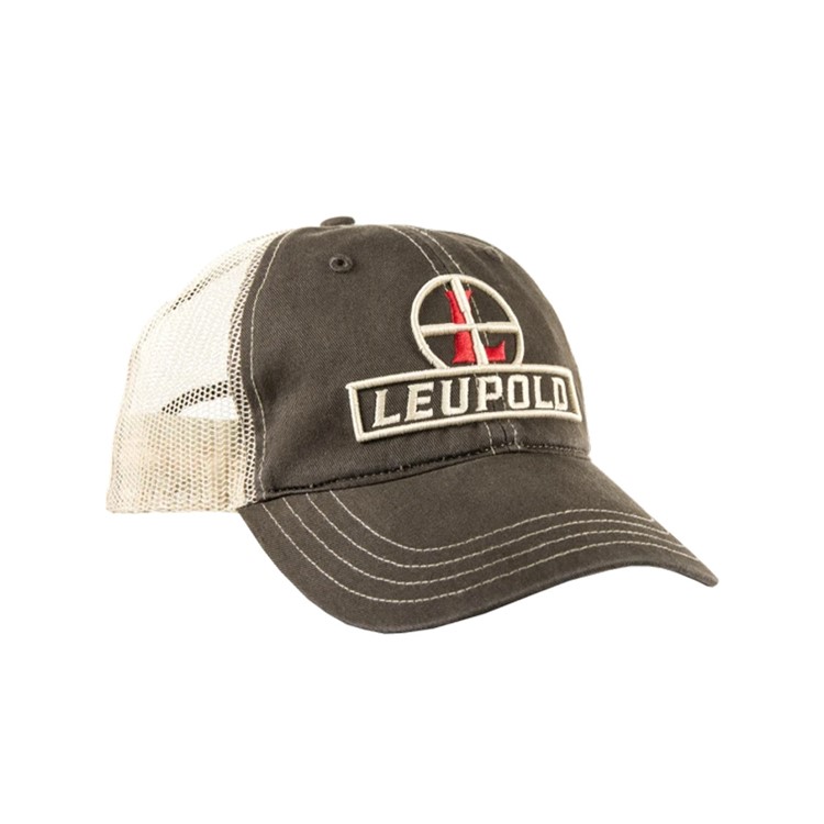 LEUPOLD Reticle Brown/Khaki Soft Trucker Hat (170579)-img-1