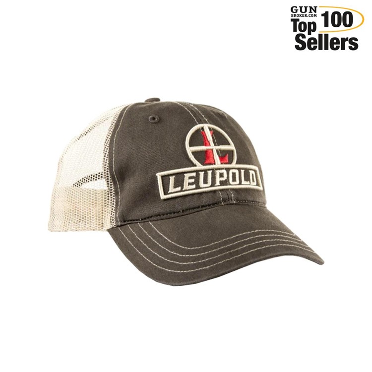 LEUPOLD Reticle Brown/Khaki Soft Trucker Hat (170579)-img-0