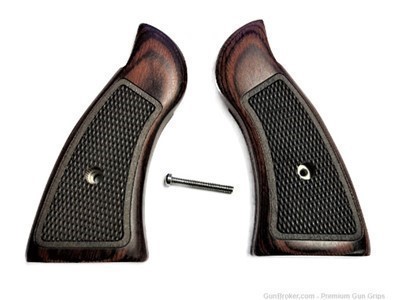 K Frame Grips fits Smith & Wesson S&W Classic Checkered Rosewood NEW