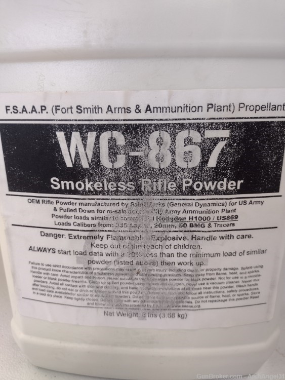 Fort Smith WC-867 Smokeless Rifle Powder-img-1