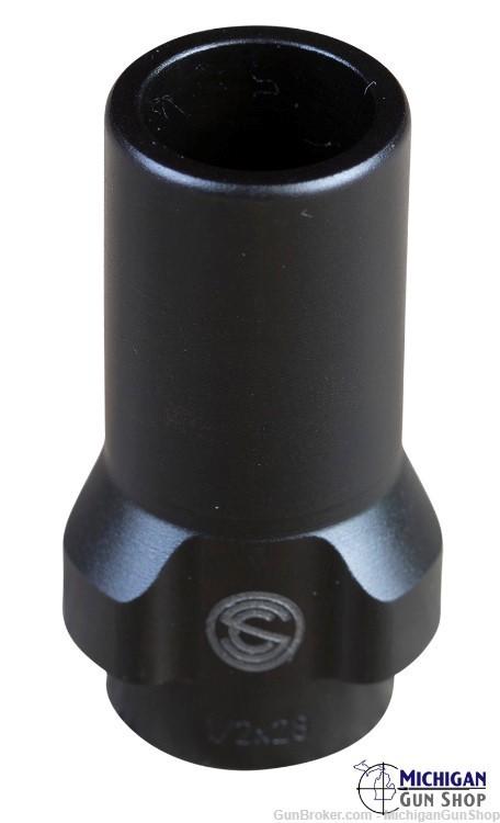 SilencerCo AC2604 3-Lug Muzzle Device 9MM Luger 1/2"-28 TPI-img-1