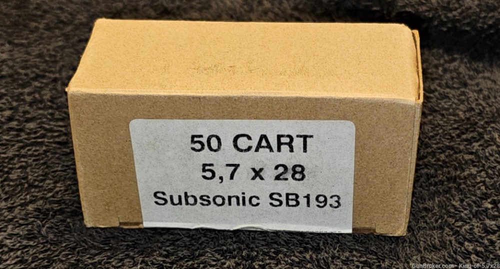 Rare FN 5.7x28mm SB193 Subsonic AP 5.7x28 like SS190 L191 T6B -img-0