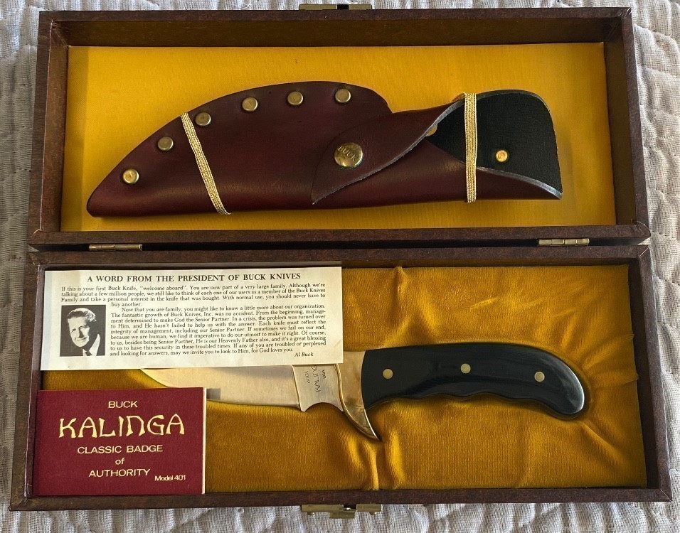Buck knife Kalinga in presentation case Vintage and Collectible -img-7