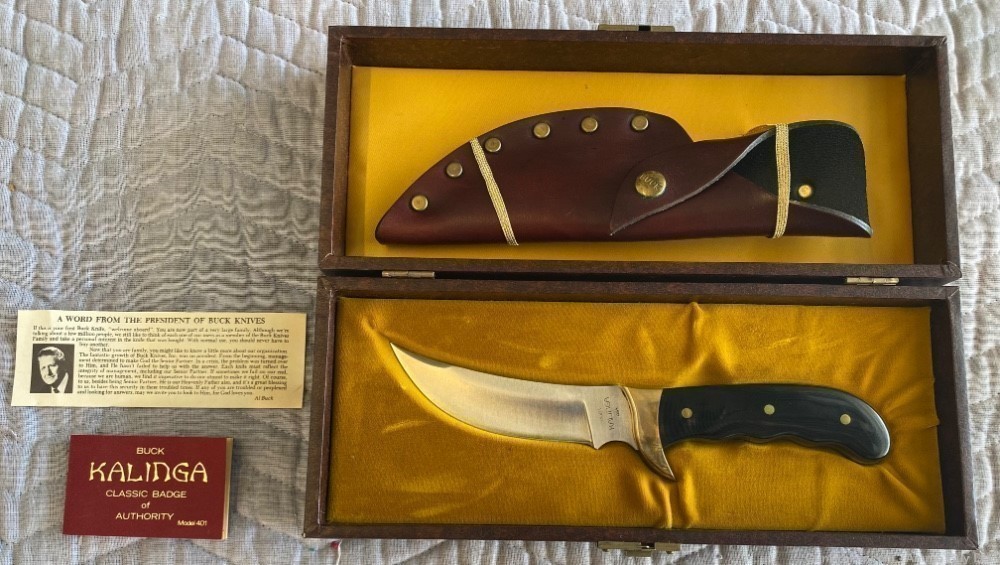 Buck knife Kalinga in presentation case Vintage and Collectible -img-0