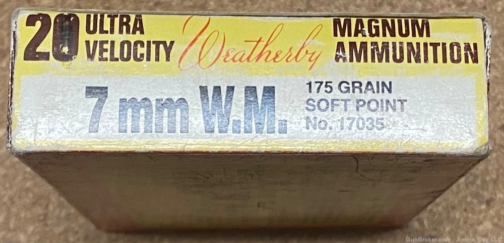 Weatherby 7mm Wby. Magnum Ammunition -img-0