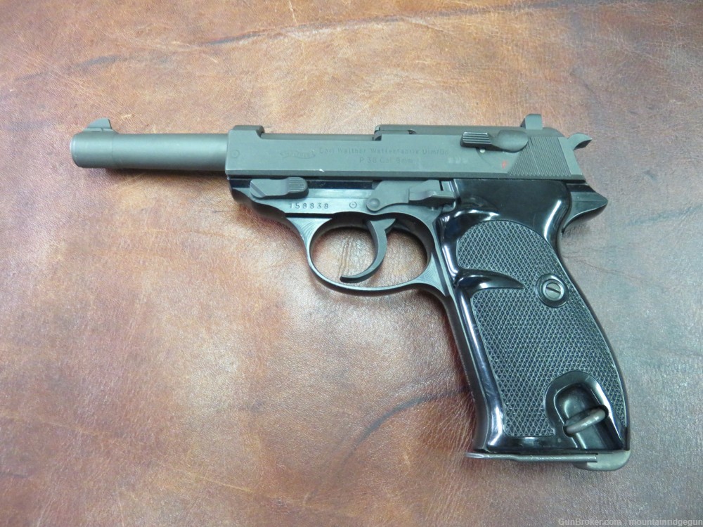 Walther P 38 Semi-Automatic Pistol in 9mm German Made Circa 1962-img-7