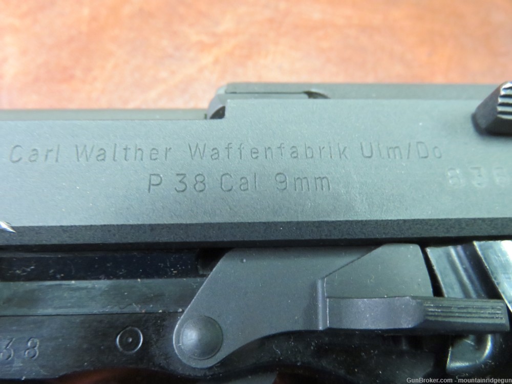 Walther P 38 Semi-Automatic Pistol in 9mm German Made Circa 1962-img-3