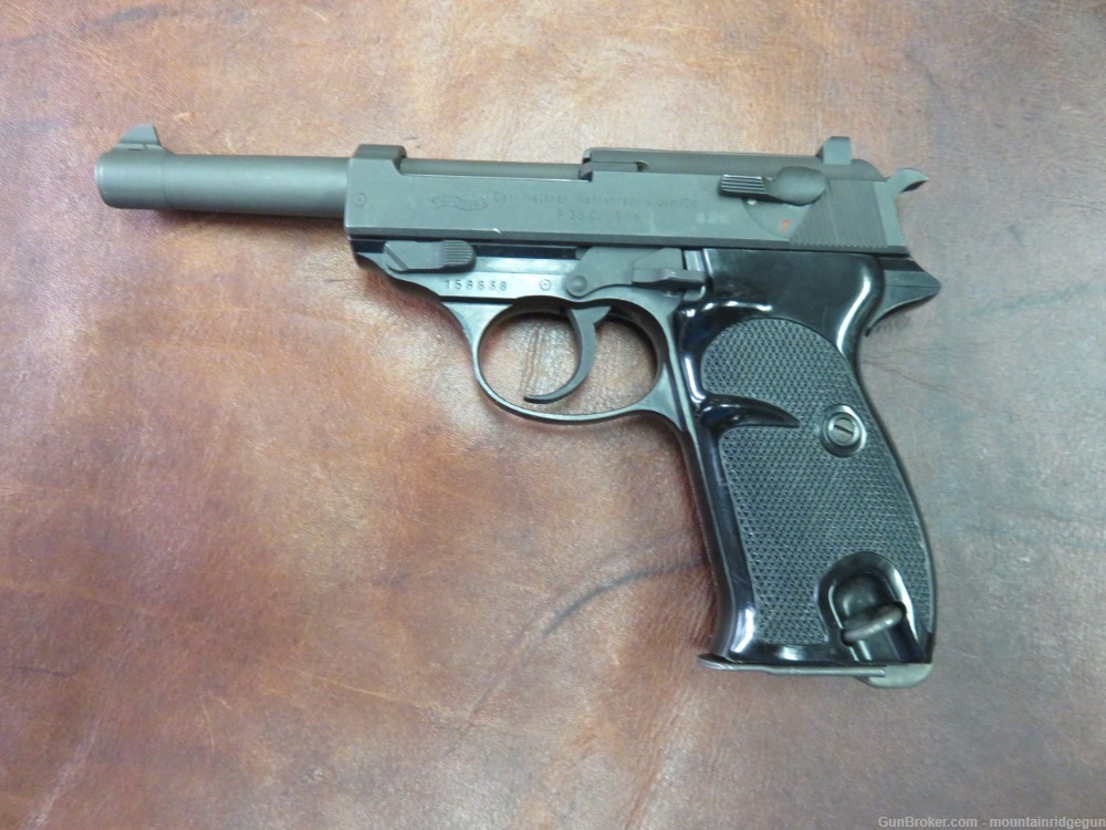 Walther P 38 Semi-Automatic Pistol in 9mm German Made Circa 1962-img-0