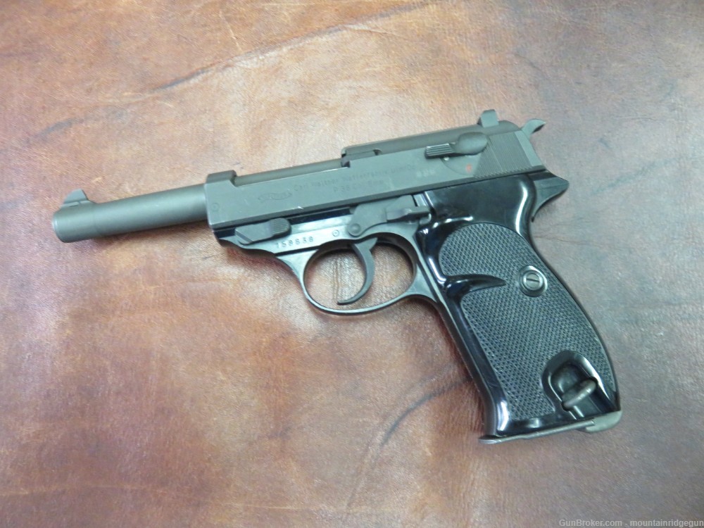 Walther P 38 Semi-Automatic Pistol in 9mm German Made Circa 1962-img-1