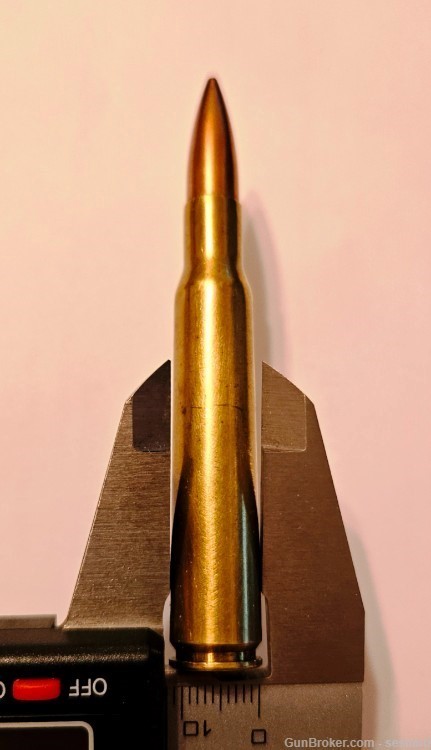 Post WW-II (Circa 1955) Garand belt 10 clips w/80 rounds of 30.06 '71 FN HS-img-8