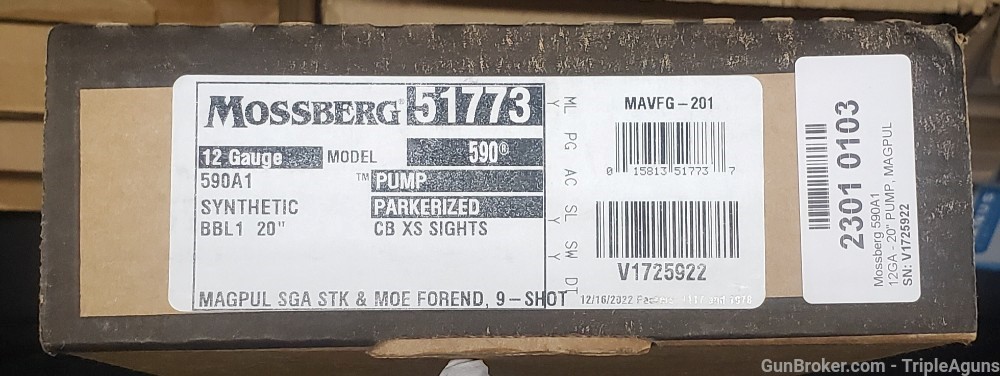 Mossberg 590A1 Magpul Edition 12ga 20in barrel XS sights 51773-img-31