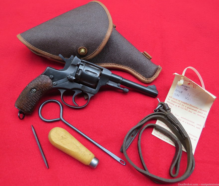WWII Russian Nagant M1895 Revolver 1895 7.62 x 38 7.62x38R WW2 Gas-Sealed-img-6