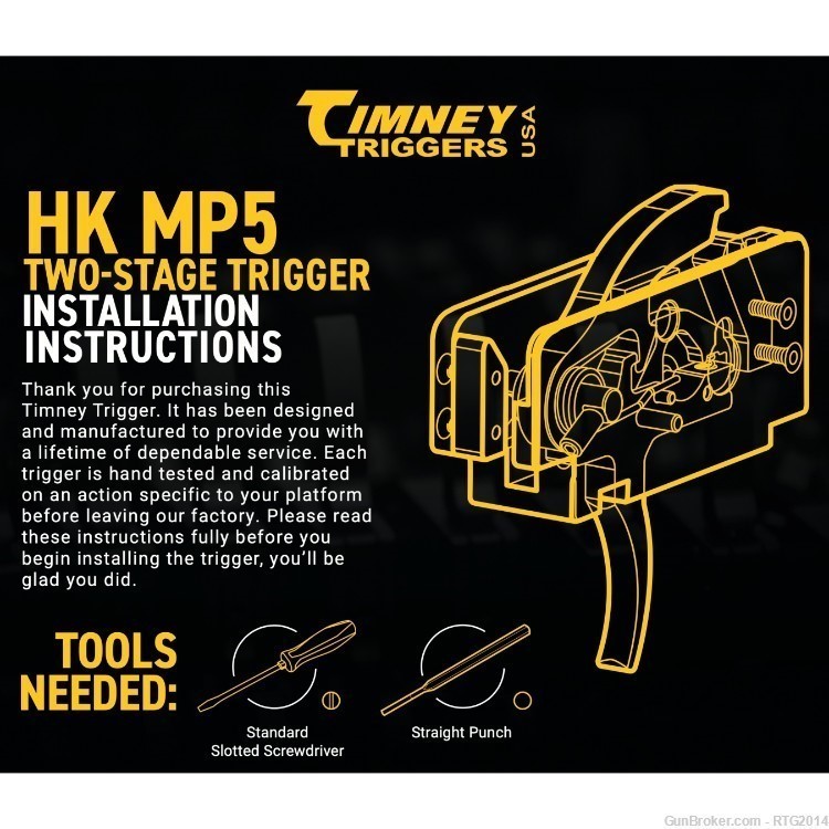 Timney HK MP5 2 Stage Trigger, New in Box, No CC Fee, Free Shipping-img-4
