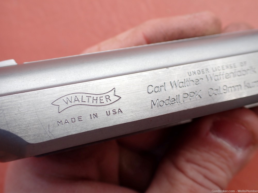 WALTHER PPK FACTORY .380ACP STAINLESS FINISH PARTS -img-16
