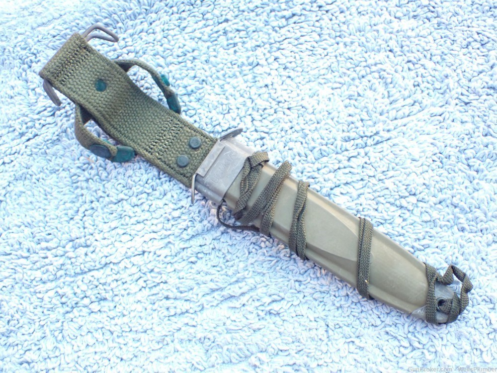 US 1968 VIETNAM M-14 ORIGINAL M6 BAYONET WITH SCABBARD (NEW IN WRAPPER)-img-25