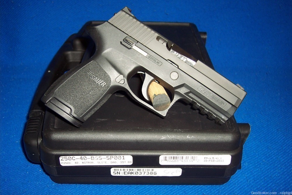 SIG P250C Compact/Small .357 SIG & .40 S&W, 3.86", SS, 3 Mags DAO-img-3