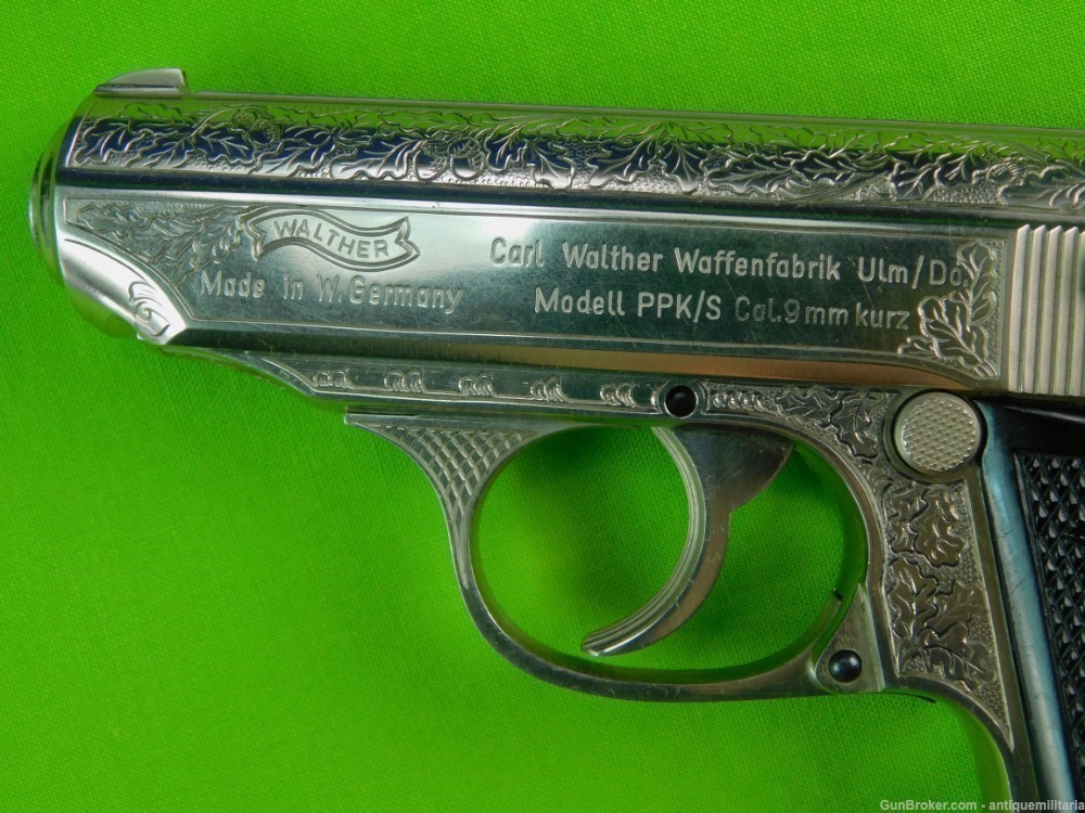 German Germany Factory Engraved Walther PPKS .380 ACP Pistol Gun-img-17
