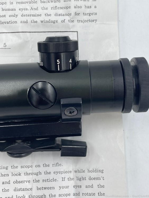 3X20 Retro AR15 SP1 Carry handle mounted scope NOS-img-4