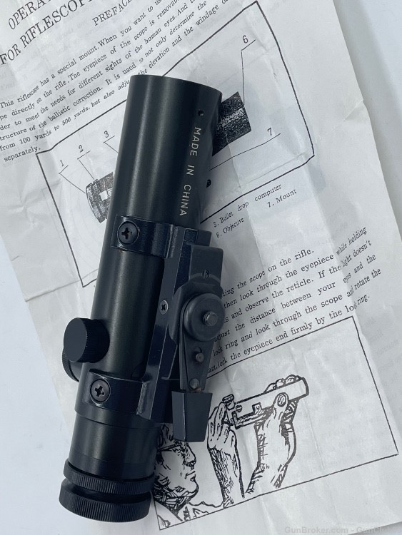 3X20 Retro AR15 SP1 Carry handle mounted scope NOS-img-9