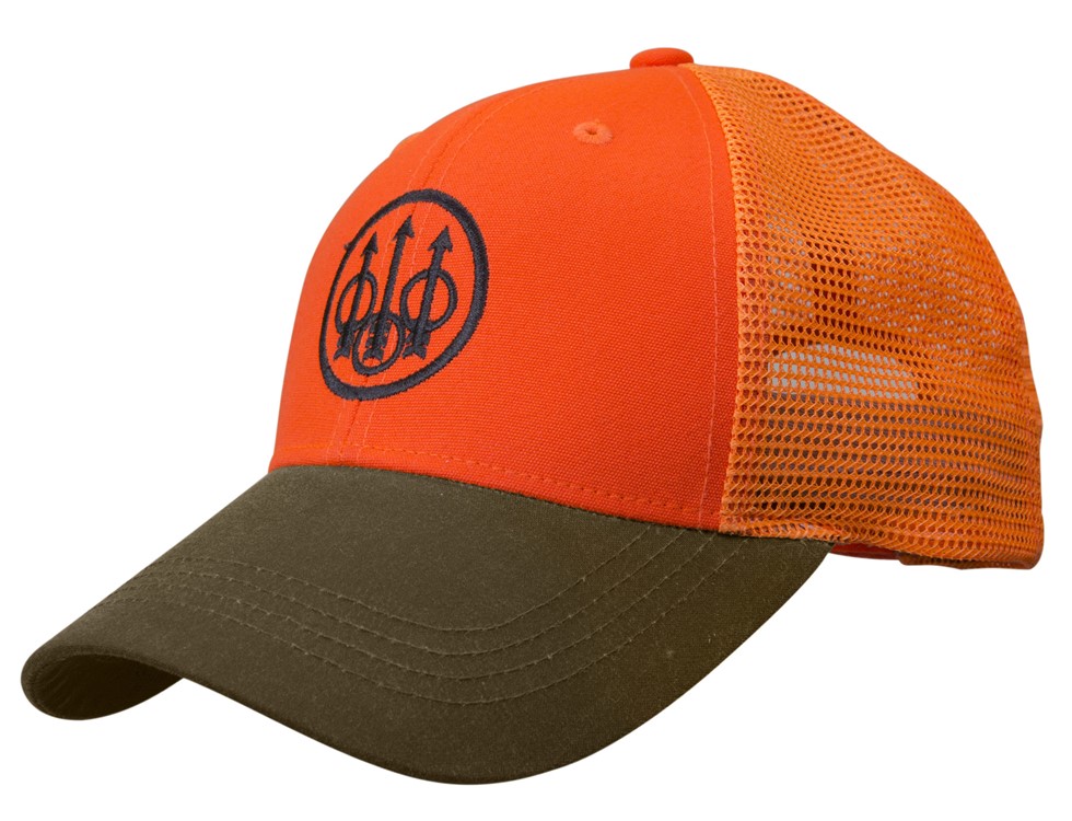 BERETTA Tobacco/Blaze Orange Upland Trucker Hat (BC641T15150850)-img-1