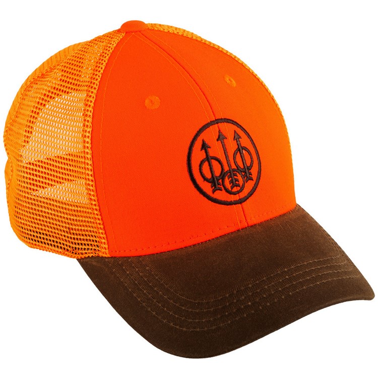 BERETTA Tobacco/Blaze Orange Upland Trucker Hat (BC641T15150850)-img-4