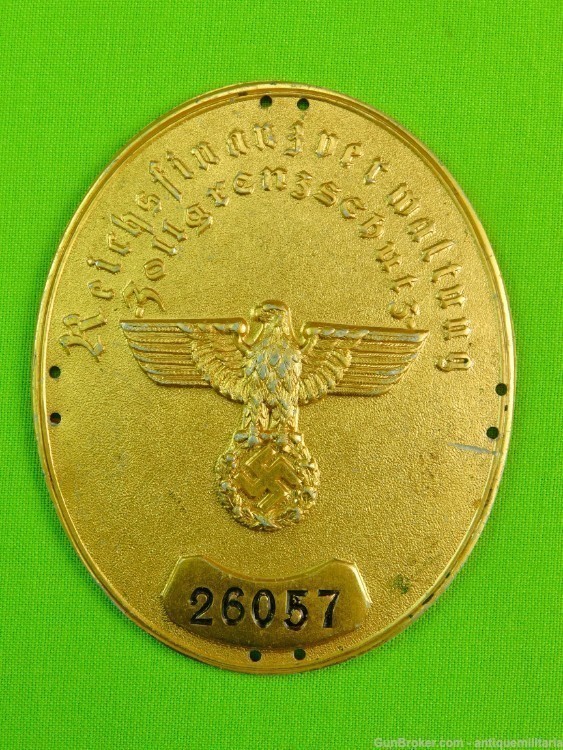 German Germany WW2 Large Numbered Eagle Badge-img-0
