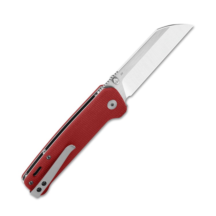 QSP Penguin Red Micarta Copper Washer Pocket Knife-img-3