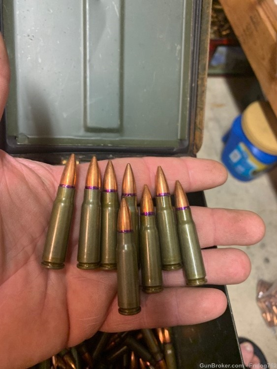 319 rounds of loose Golden Tiger 7.62x39 in ammo can. -img-0