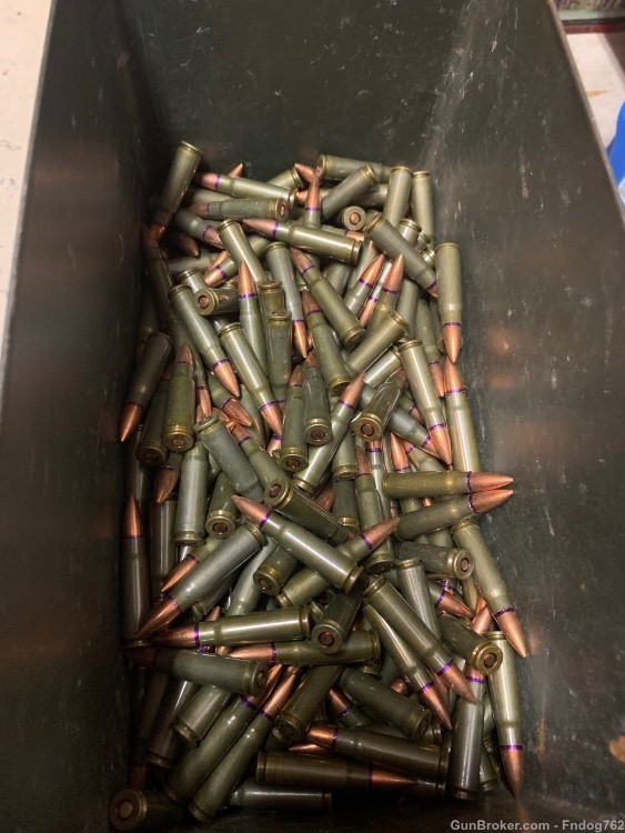 319 rounds of loose Golden Tiger 7.62x39 in ammo can. -img-2