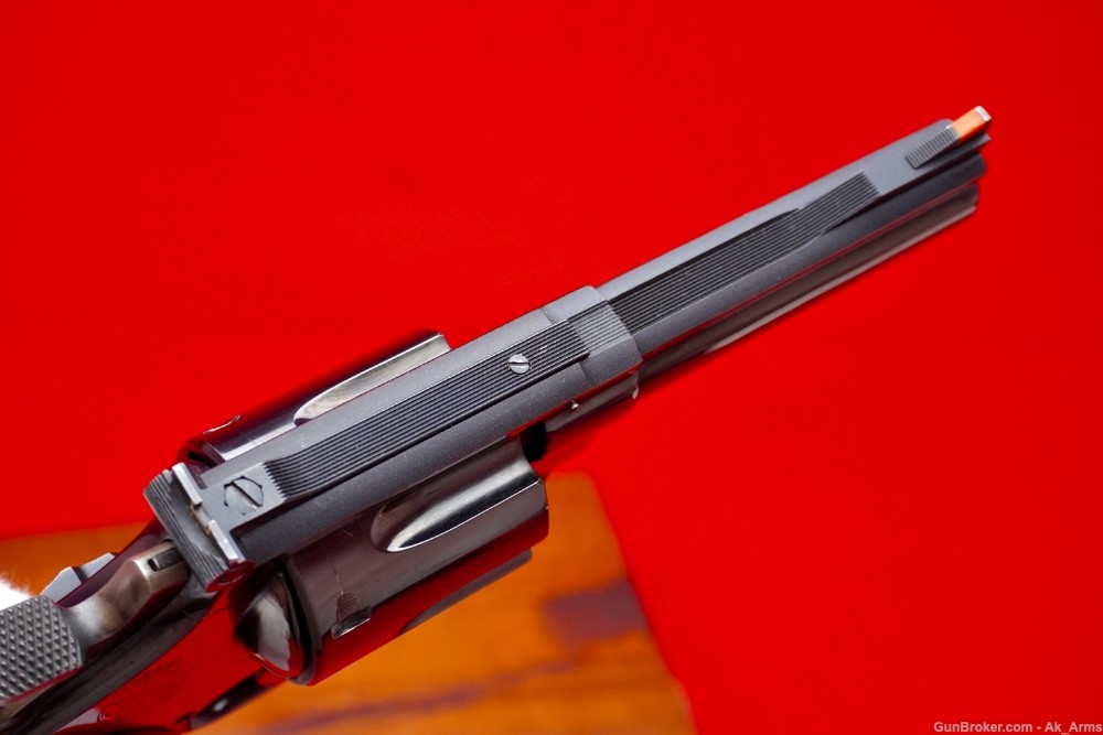 Desired Smith & Wesson 57 No Dash .41 Mag Blue 4" In Presentation Case!-img-13