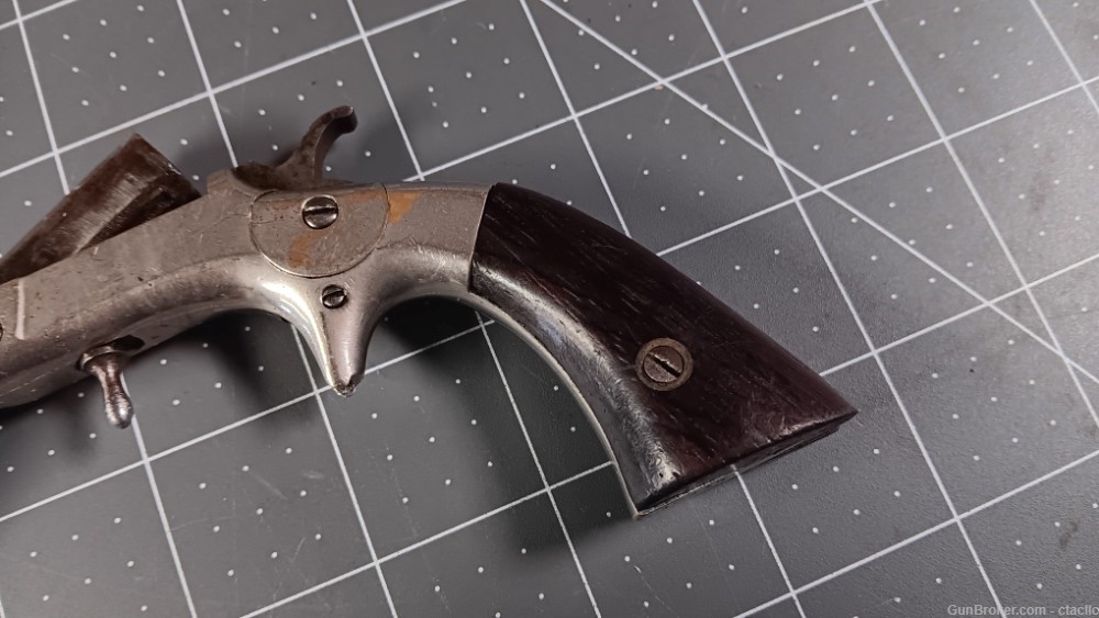 frank wesson antique derringer pistol 22 short civil war era-img-3