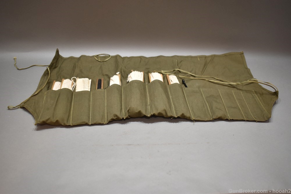 US Navy? WWII Era? Vintage Roll Up Survival Fishing Kit READ-img-0