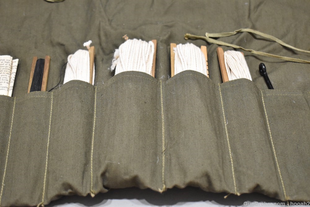 US Navy? WWII Era? Vintage Roll Up Survival Fishing Kit READ-img-2
