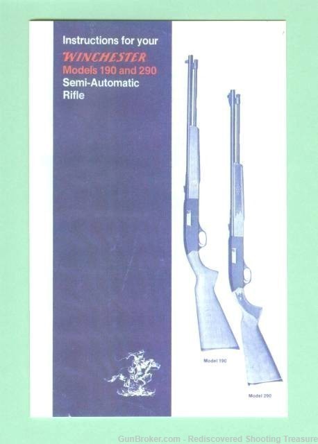 Winchester 190 290 Factory Instruction Manual Repr-img-0