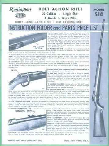 Remington 514 LATER Fac Owners Manual R-img-0