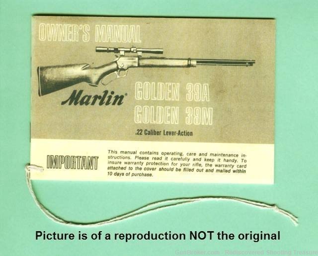 Marlin Golden 39A 39M Factory Instruction Manual R-img-0