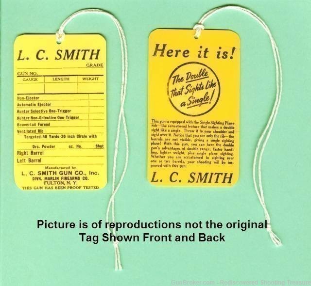 L.C. Smith "Marlin" Hang Tag Reproduction-img-0