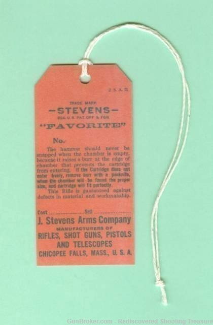 J. Stevens Favorite Hang Tag Reproduction-img-0