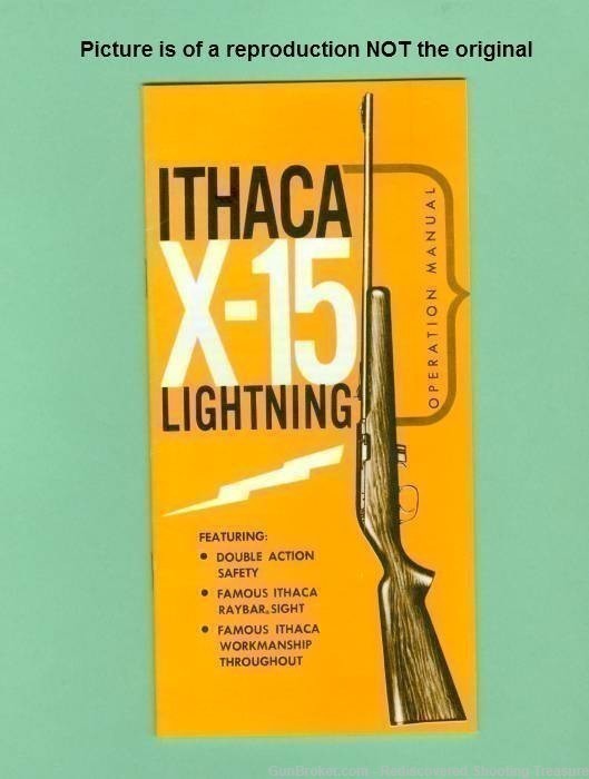 Ithaca X-15 Lightning Fac. Owners Manual Re-img-0