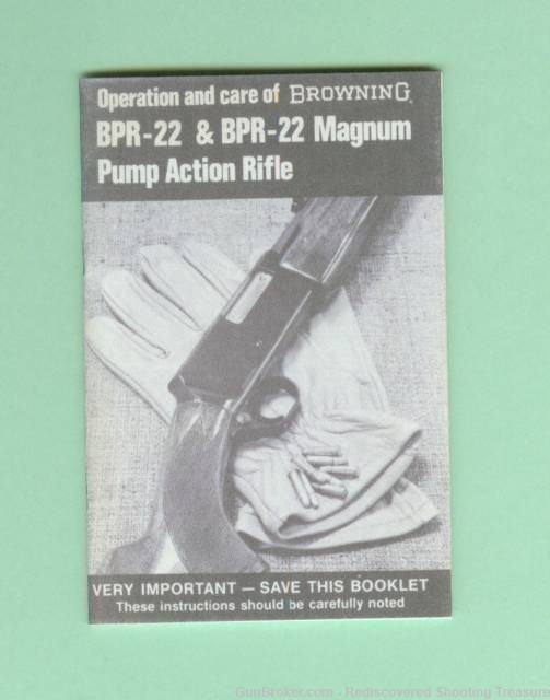 Browning BPR-22 & Magnum Manual Repro-img-0